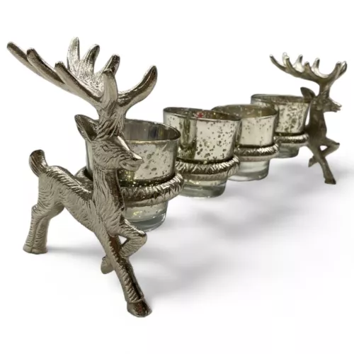 Hazenkamp Fachhändler Rentier 4 Teelichthalter 33x11,5x14cm (201865)