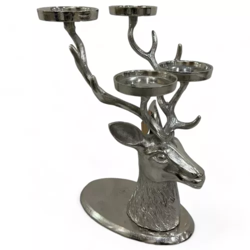 Rentier T-Lichthalter klein 23x28x38cm