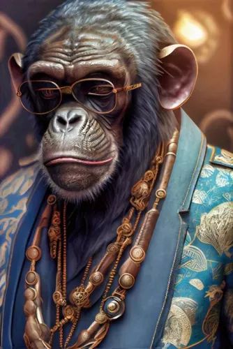 Hazenkamp Fachhändler monkey in suit 80x120cm (202031)