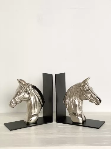 Hazenkamp Fachhändler Bookend  Horse  Black/Nickel (202105)