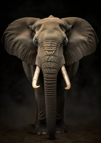 Elefant 80x120cm