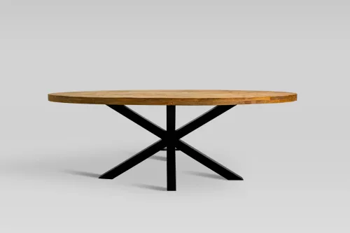 Esstisch Baywood 220x100x76cm Ovales Kreuzbein