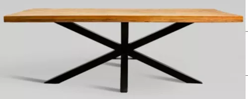 Hazenkamp Fachhändler Esstisch Baywood 220x100x76cm Kreuzbein (202422)