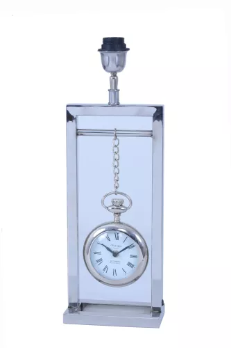 Tischlampe mit Uhr