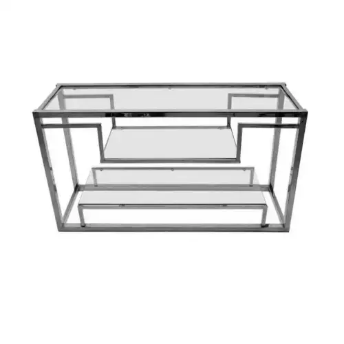 Hazenkamp Fachhändler Console Table 150x40x75cm With Clear Glass (115491)