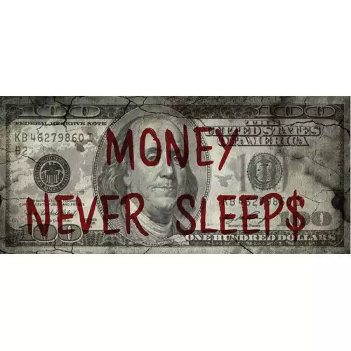 Geld schläft nie - Franklin 90x200x2cm
