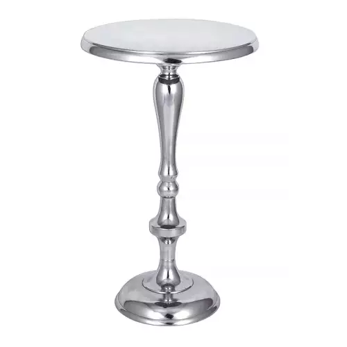 Hazenkamp Fachhändler Tisch Dexter 38x38x63cm Silber rund (111632)
