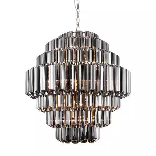 Hazenkamp Fachhändler Ceiling Lamp Castelli Groß 80x80x93cm Smoked Glass (114590)