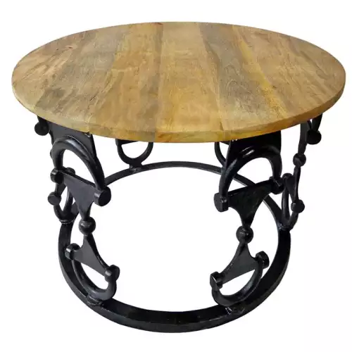 Tisch Quinn mit Holzplatte 69x69x55cm