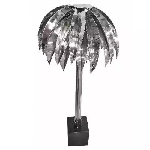 Tischlampe 38x38x80cm Studio 54 Große Palme