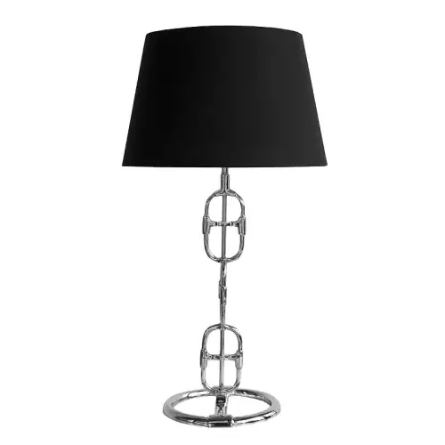 Hazenkamp Fachhändler Tischlampe 25x25x55cm Inkl. Schirm silber (104953)