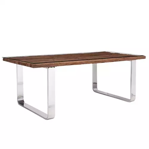 Hazenkamp Fachhändler Dining U-Table Marlowe 200x100x75cm with Glass Top (111472)