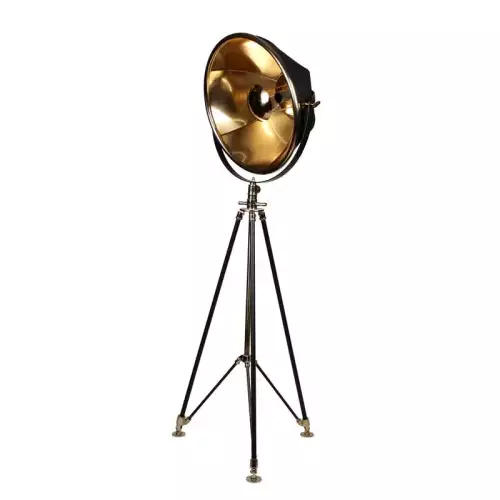 Stehlampe gold und schwarz studio