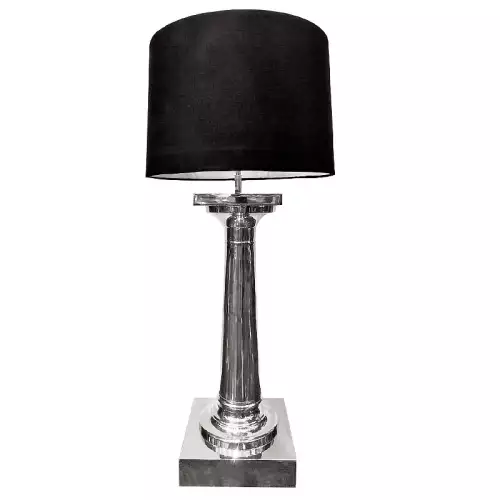 Hazenkamp Fachhändler Tischlampe 30x30x90cm mit schwarzem Schirm (112575)