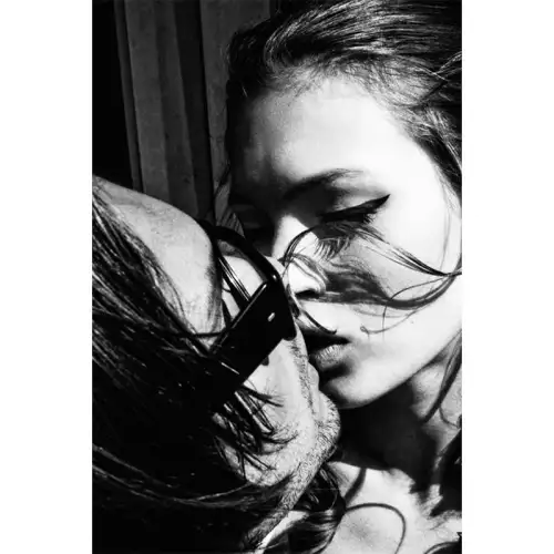 Kate Moss küssend 120x180x2cm