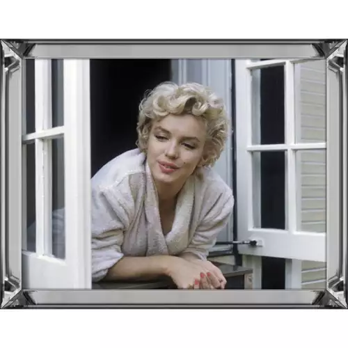 Aus dem Fenster lehnen 60x80x4,5cm Marilyn Monroe