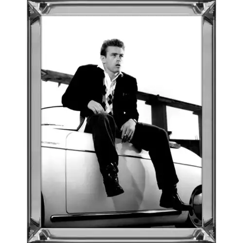 James Dean und sein Flitzer 60x80x4,5cm