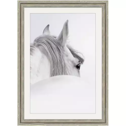 Weißes Pferd 1 70x90x3cm