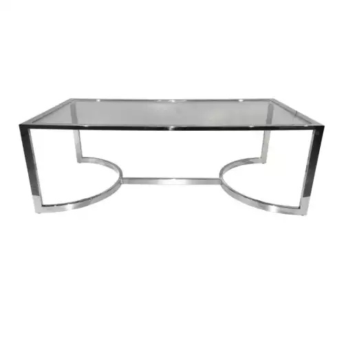 Couchtisch Redfield 140x70x47cm Silber