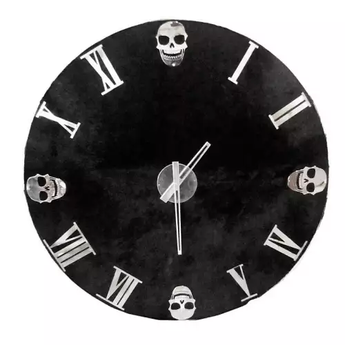 Uhr Totenkopf 79x79x6cm