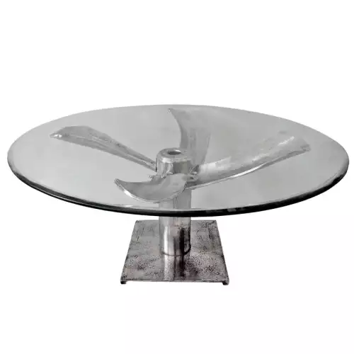 Tisch Kashton 100x100x52cm Silber Propeller