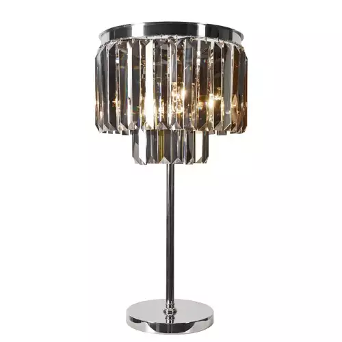 Tischlampe Damien 40x40x71cm Rauchglas