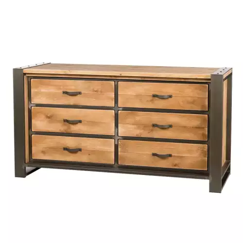 Kommode Berwick 150x50x81cm 6 Schubladen