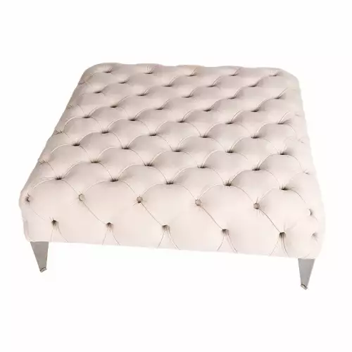 Neu Scala Hocker 100x100x40cm weiß/creme