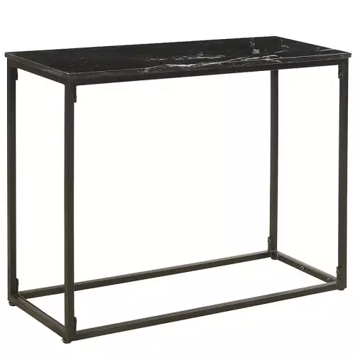 Konsolentisch Thorpe Marmorplatte Schwarz