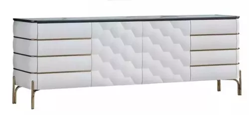 Hazenkamp Fachhändler Nirvana Sideboard mit Spiegel weiß und gold (200487)