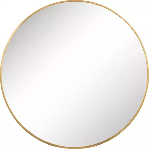 Runder Spiegel Gold 40x40 cm