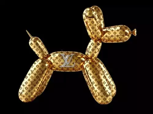 LV Goldener Hund 80x60cm