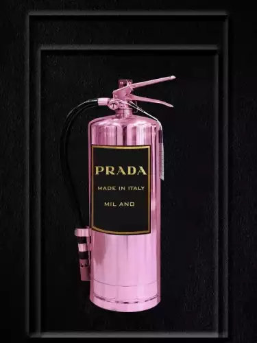 Prada rosa Feuerlöscher 60x80cm