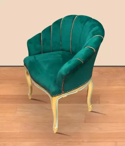 rolandk-wohnen Barocksessel grn (SV2202)