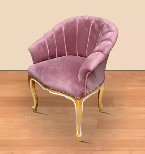 rolandk-wohnen Barocksessel rosa (SV2201)