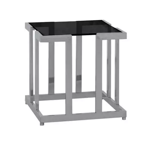 Hazenkamp Fachhändler Side Table Weber 60x60x55cm With Black Glass (105258)