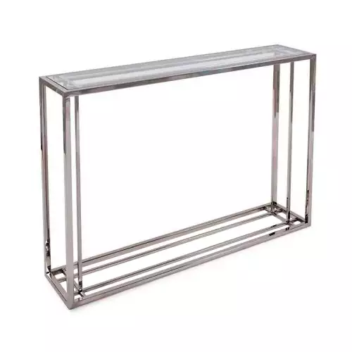 Hazenkamp Fachhändler Console Table 114x25x78cm with Clear Glass (115471)