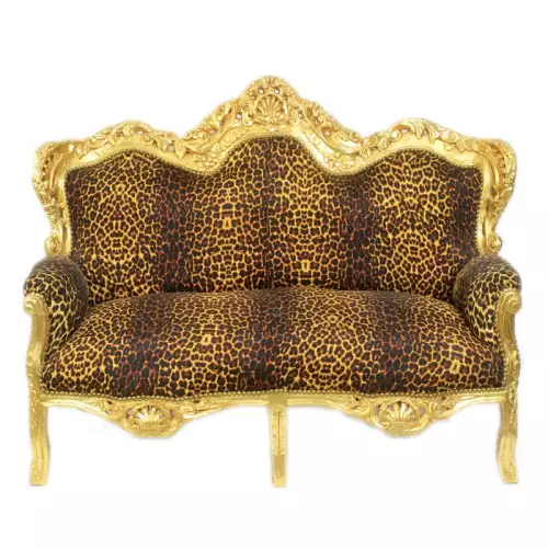 rolandk-wohnen F30 Barocksofa gold/ leo (302369502879)