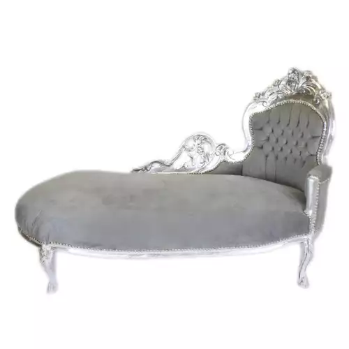 Chaise longue   silber  /grau