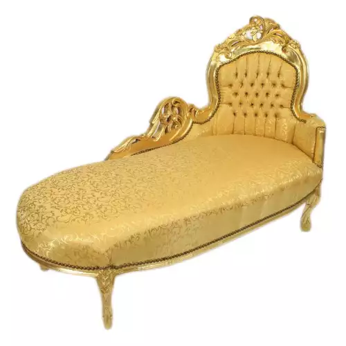 rolandk-wohnen Chaise longue  gold (SV1770)