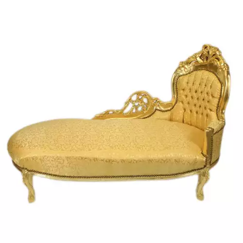 rolandk-wohnen Chaise longue  gold (SV1770)