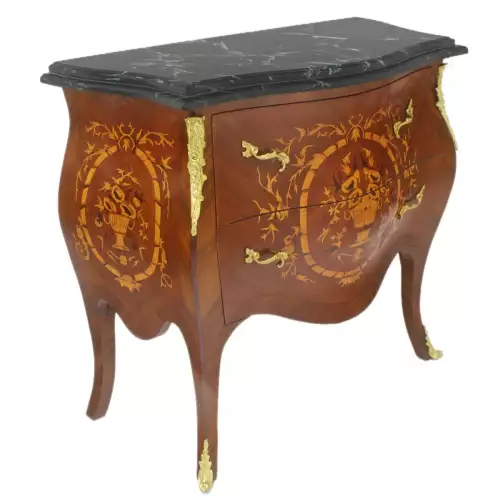 Barock Kommode  Commode Avallon Marqueterie
