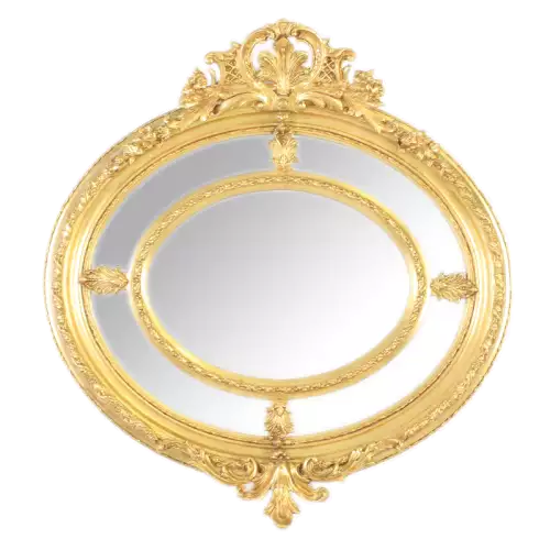 rolandk-wohnen Barockspiegell Elisa-sophie gold Oval (SV1886)
