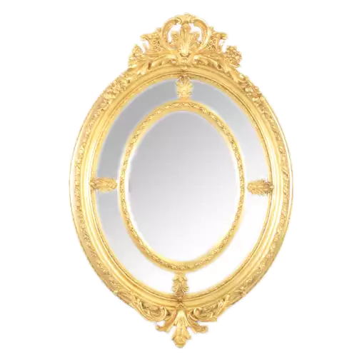 rolandk-wohnen Barockspiegell Elisa-sophie gold Oval (SV1887)