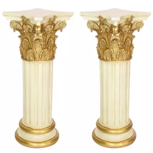 rolandk-wohnen Barocksule 2er Emporda deluxe Gold /creme (SV1901)