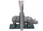 Hazenkamp Fachhändler Buchstütze 31x11x16cm Nashorn (109760)